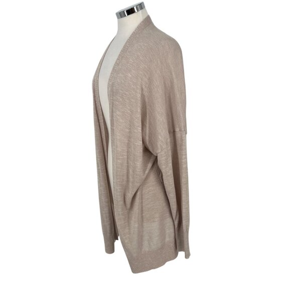 Nine West Open Front Cardigan Beige Lightweight Knit Size 1X - Picture 6 of 11